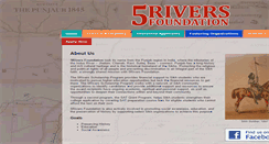 Desktop Screenshot of 5riversfoundation.org